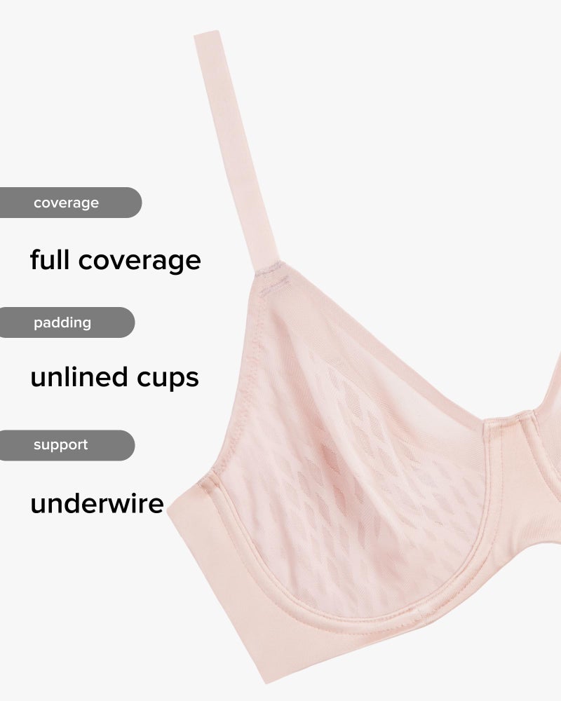 Wacoal Women's Elevated Allure Unlined Full Coverage Underwire Lifting Bra, 855336, Rose Dust, 36DDD - Image 4